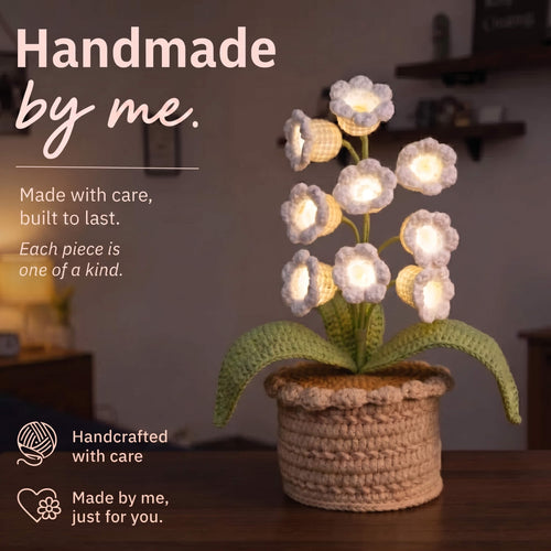 Handmade Crochet Potted Flowers