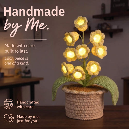 Handmade Crochet Potted Flowers