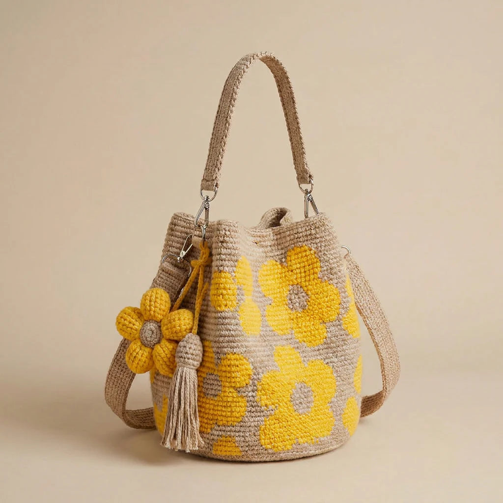 Crochet Flower Bag